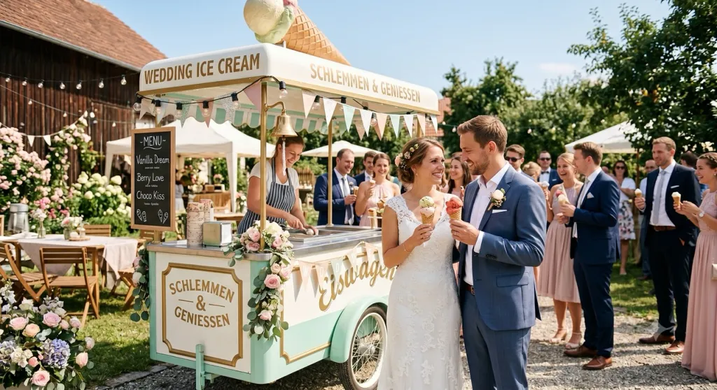 Traumhochzeit mit dem Eiswagen