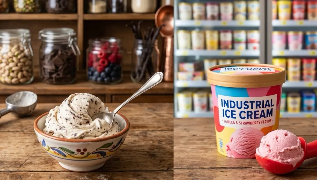 Gelato vs. Industrie-Eis