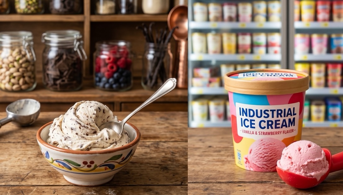 Gelato vs. Industrie-Eis